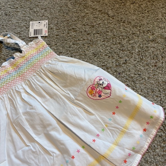 Disney Marie Cat White Dress and Bloomers Set for Kids NEW 18 mos Vintage 90s - Picture 8 of 9